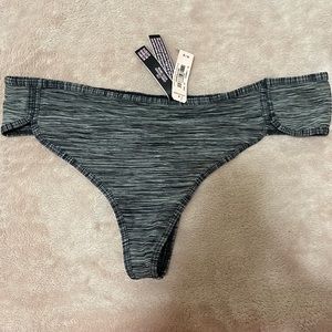 NWT Victoria Secret Heather Grey Thong